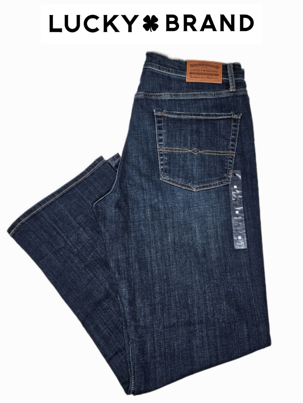 NWT Lucky Brand Mens 181 Relaxed Straight Fit COOLMAX Jeans Balsam  34x32